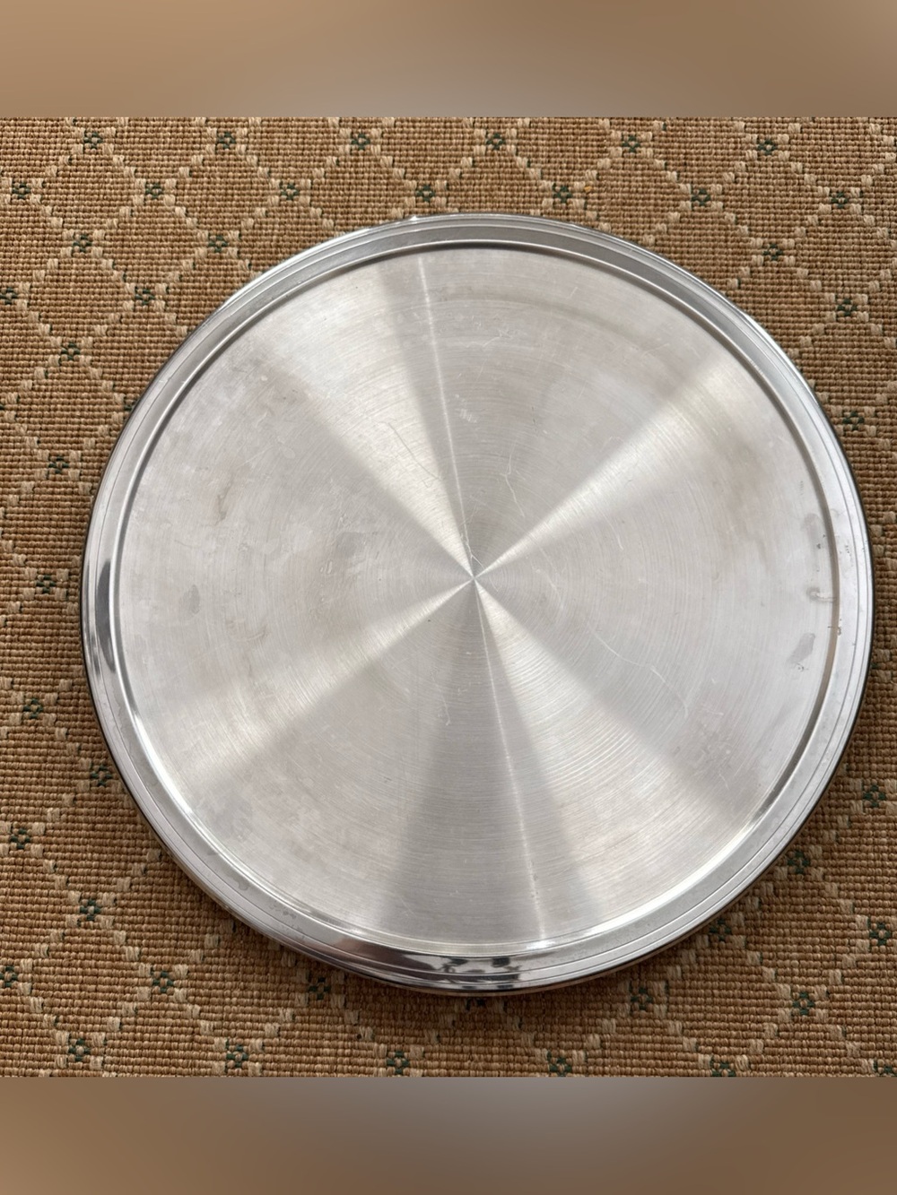 Frontgate 14" Stainless Steel 18/10 Hot Cold Serving Plate Platter Made in Italy